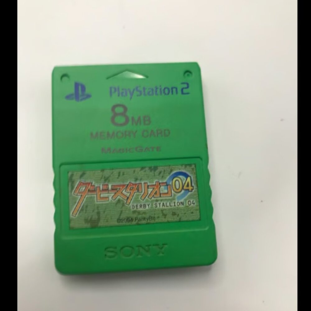 PS2 Memory Card 8MB Premium Ser. DERBY STALLION 04 SCPH-10020 Playstation 2 2746